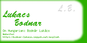 lukacs bodnar business card
